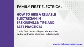 How to Hire a Reliable Electrician Erskineville Tips and Best Practices