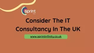 Consider The IT Consultancy In The UK
