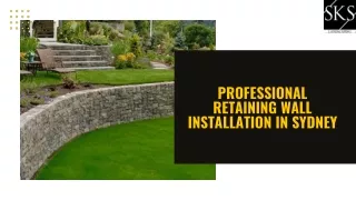 Professional Retaining Wall Installation In Sydney