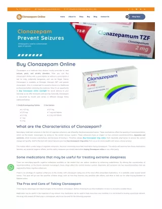 Buy Clonazepam Online - No Prescription Needed