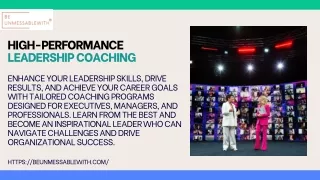 High-Performance Leadership Coaching  Leadership Mentoring