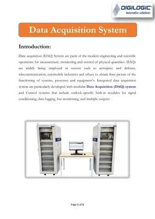 Data Acquisition System from Digilogic System