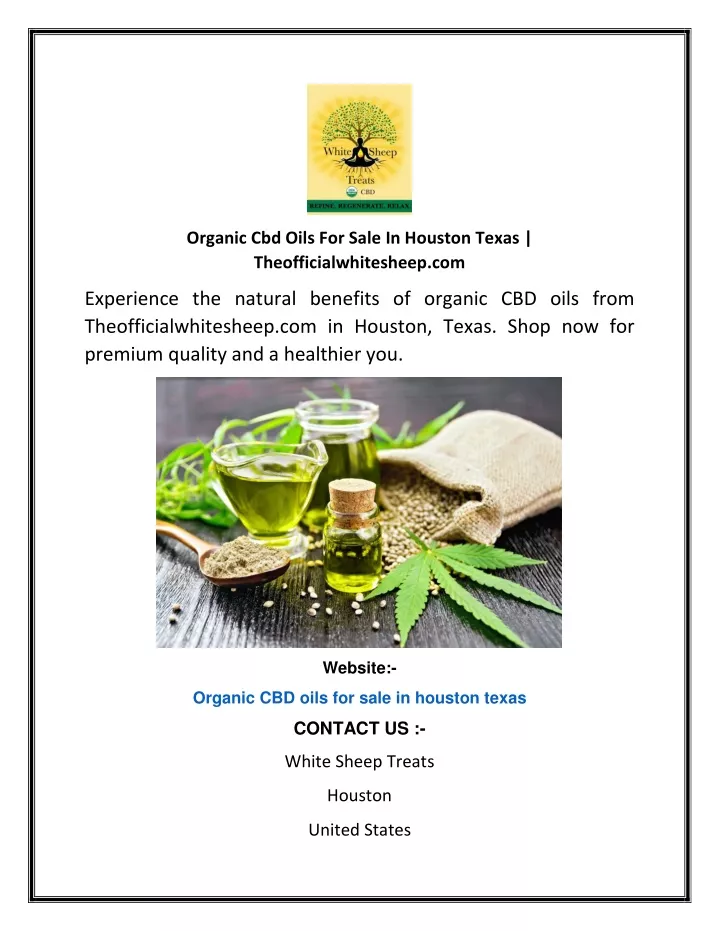 organic cbd oils for sale in houston texas