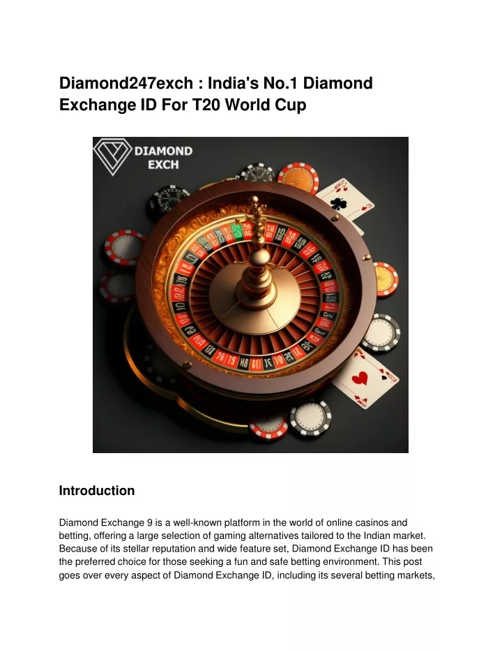 diamond247exch india s no 1 diamond exchange