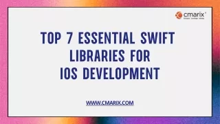 Top 7 Essential Swift  Libraries for iOS Development