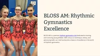 Join the Rhythmic Gymnastics Club at BLOSS AM