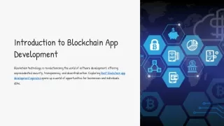 introduction to blockchain app development