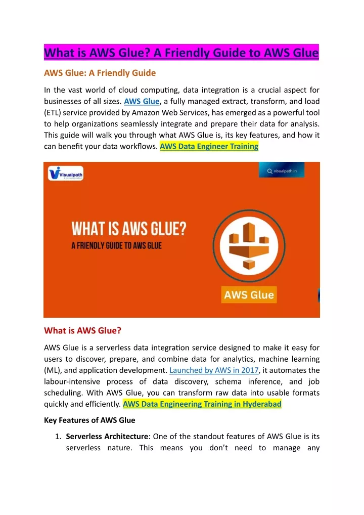 what is aws glue a friendly guide to aws glue