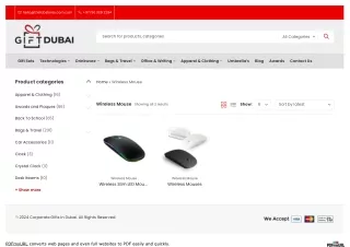 Buy Online Wireless Mouse Gifts Abu Dhabi