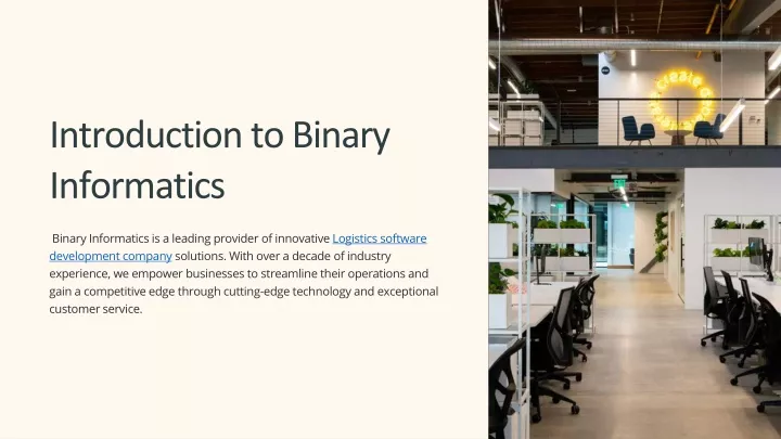 introduction to binary informatics