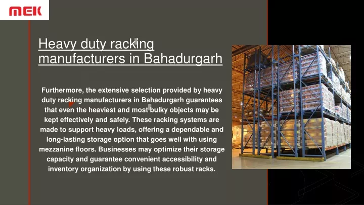 heavy duty racking manufacturers in bahadurgarh