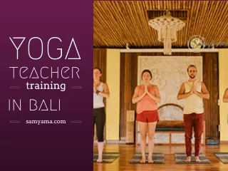 Yoga teacher training in Bali