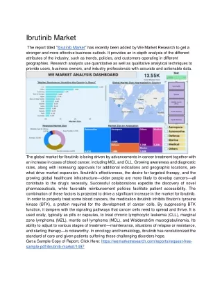 Ibrutinib Market