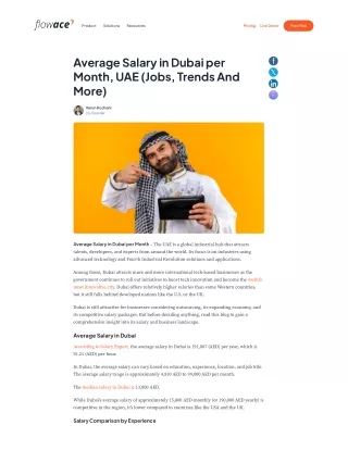 Average Salary in Dubai per Month, UAE (Jobs, Trends And More)