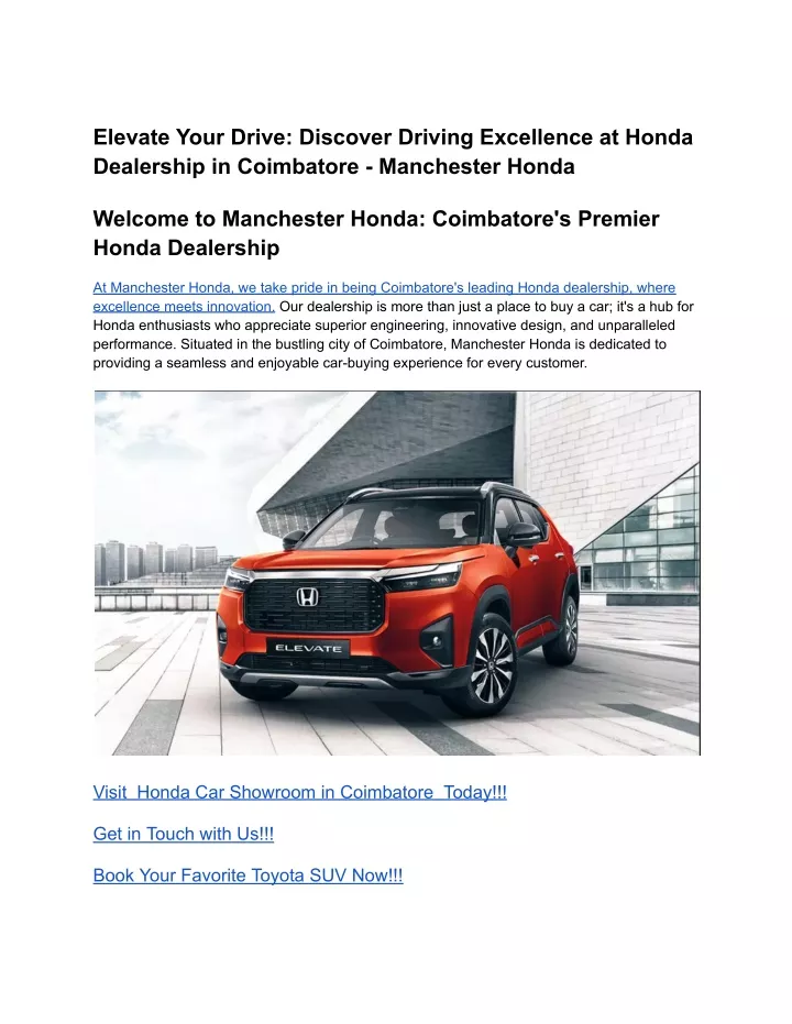 elevate your drive discover driving excellence