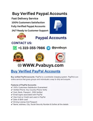 Buy Verified PayPal Accounts