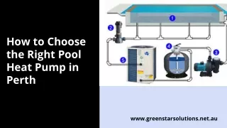 How to Choose the Right Pool Heat Pump in Perth