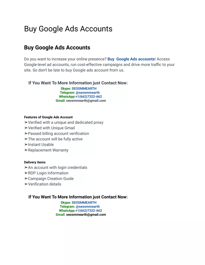 buy google ads accounts