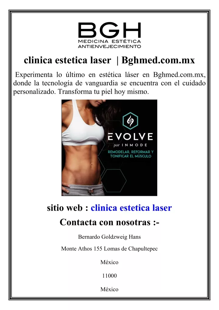 clinica estetica laser bghmed com mx