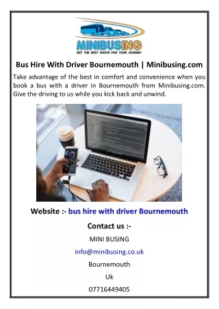 Bus Hire With Driver Bournemouth | Minibusing.com