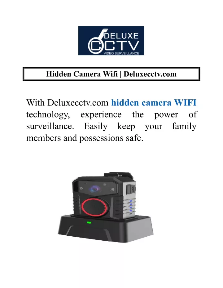 hidden camera wifi deluxecctv com