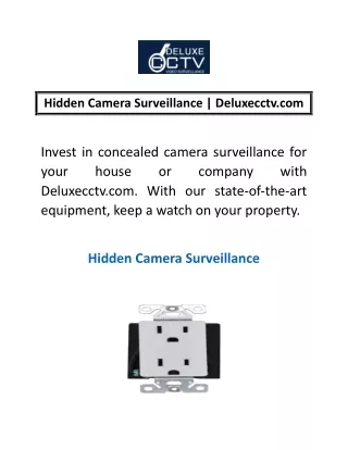 hidden camera surveillance deluxecctv com