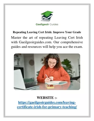 Repeating Leaving Cert Irish 3