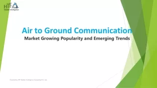 Air to Ground Communication Market