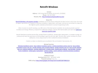 Retrofit Windows