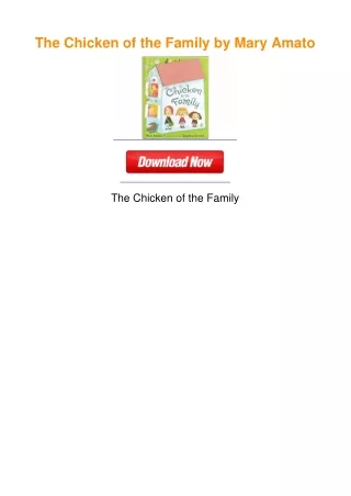 The Chicken of the Family by Mary Amato