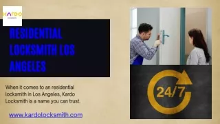 Residential Locksmith Los Angeles, CA Local Locksmith - Residential & Commerical