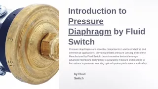 Durable and Efficient Pressure Diaphragm by Fluid Switch