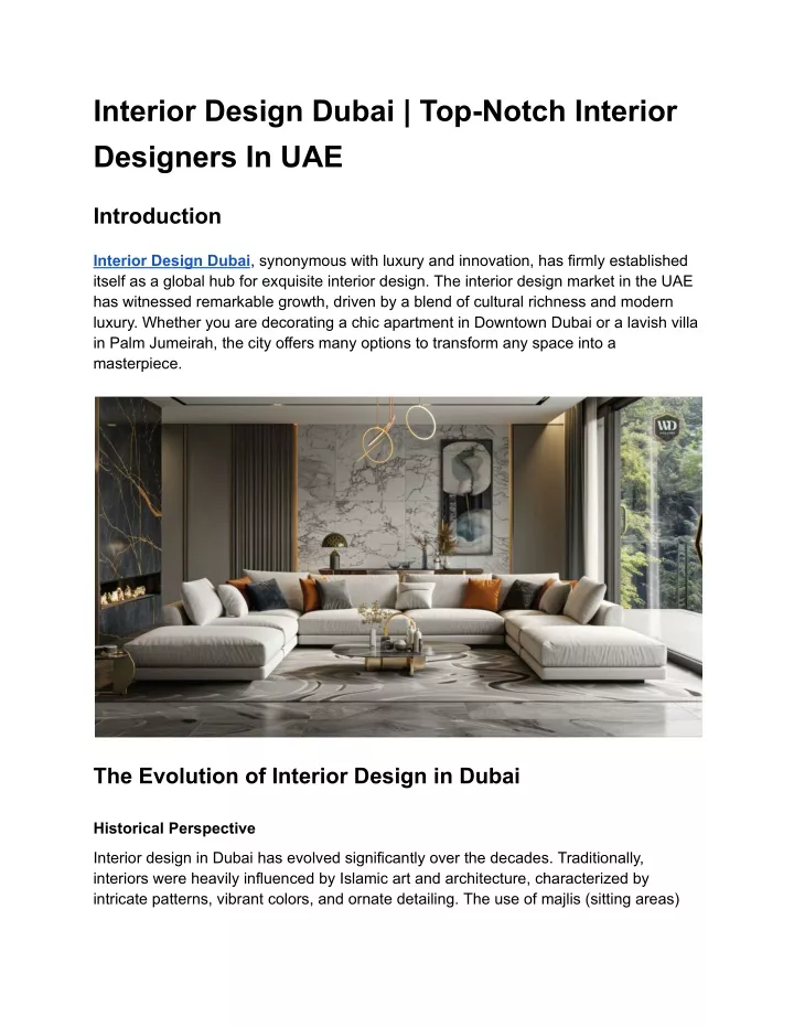 interior design dubai top notch interior