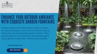 Enhance Your Outdoor Ambiance with Exquisite Garden Fountains