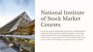 Stock Market Courses in Agra