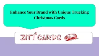 Enhance Your Brand with Unique Trucking Christmas Cards