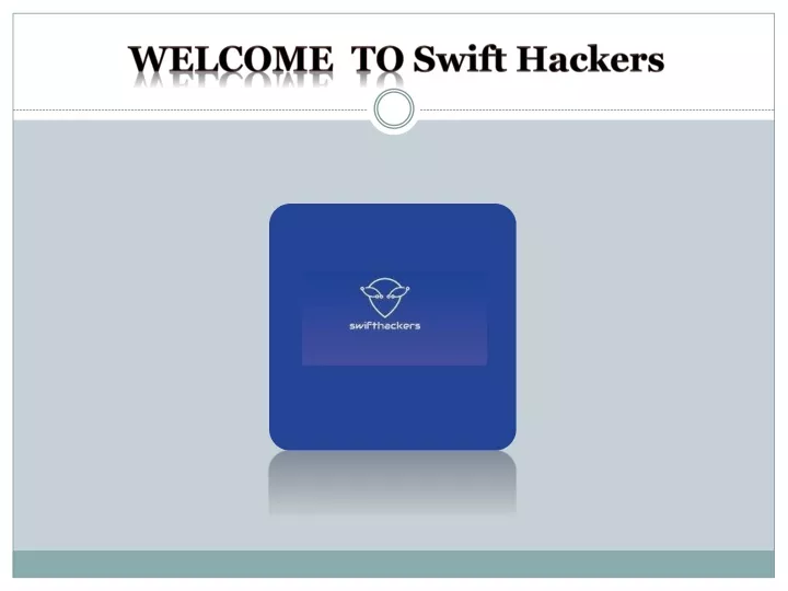 welcome to swift hackers