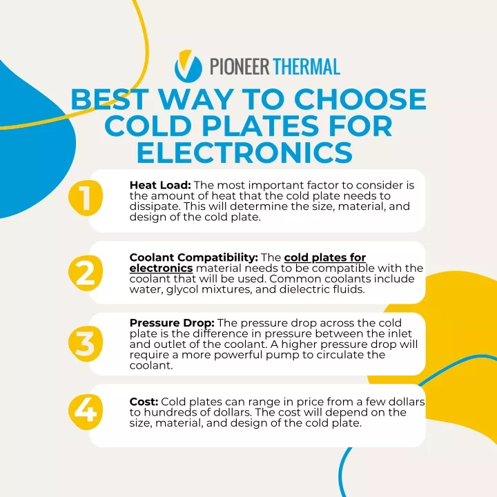 best way to choose cold plates for electronics