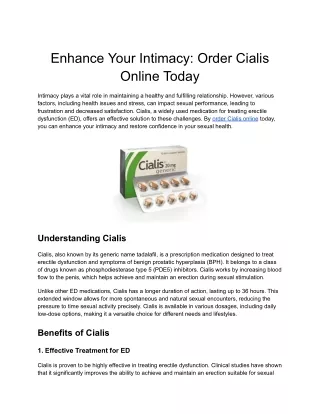 Enhance Your Intimacy_ Order Cialis Online Today