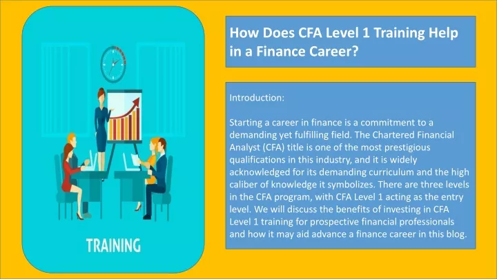 how does cfa level 1 training help in a finance