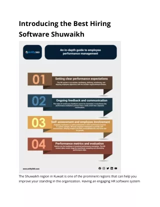 Introducing the Best Hiring Software Shuwaikh