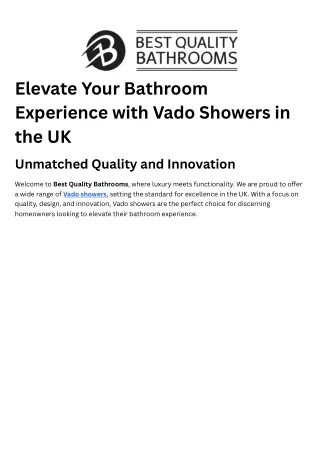 Vado showers