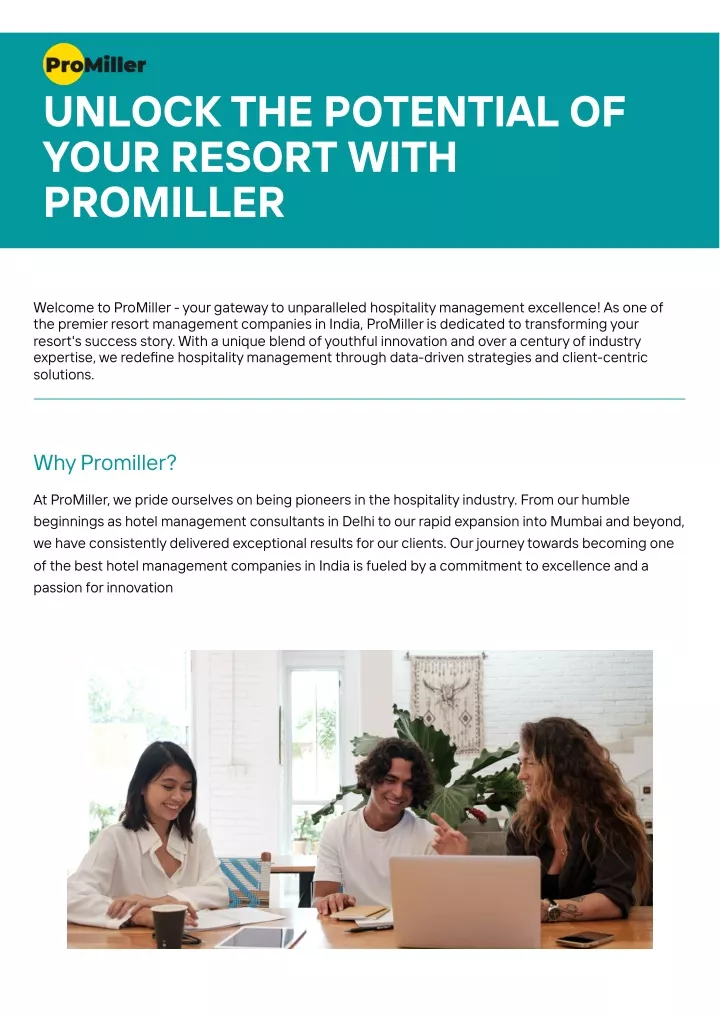 unlock the potential of your resort with promiller