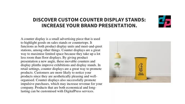 discover custom counter display stands increase your brand presentation