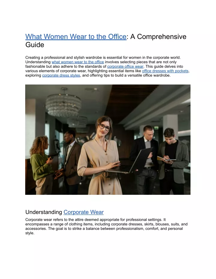 what women wear to the office a comprehensive