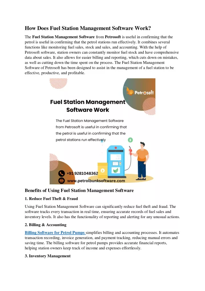 how does fuel station management software work