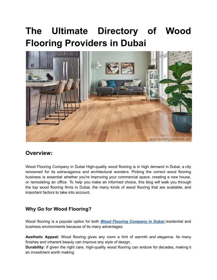 the flooring providers in dubai