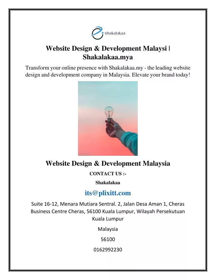 website design development malaysi shakalakaa mya