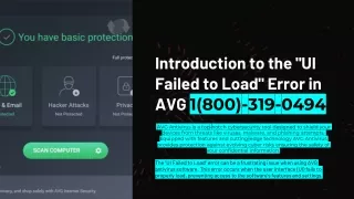 How to Fix the “UI Failed to Load” Error in AVG 1(800)-319–0494