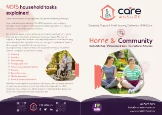 Enhancing Daily Living with NDIS Household Tasks